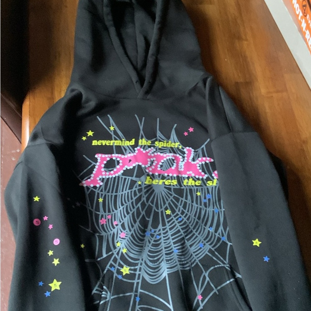 Black sp5der hoodie